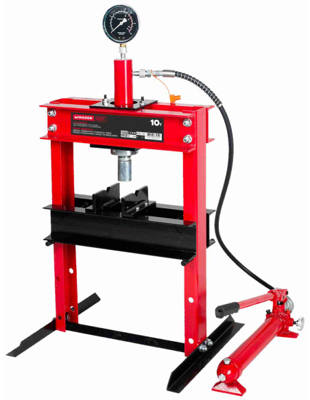 Prensa Hidráulica 10T con Manómetro - 63572 - Mader