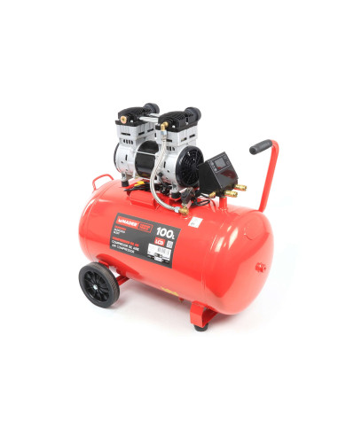 Compresor de Aire Silencioso con LCD 100L - 2hp - 09378 - Mader