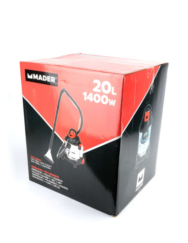 Aspirador Tapicerías Polvo - Liquidos 20L - 1400W - 63346 - Mader
